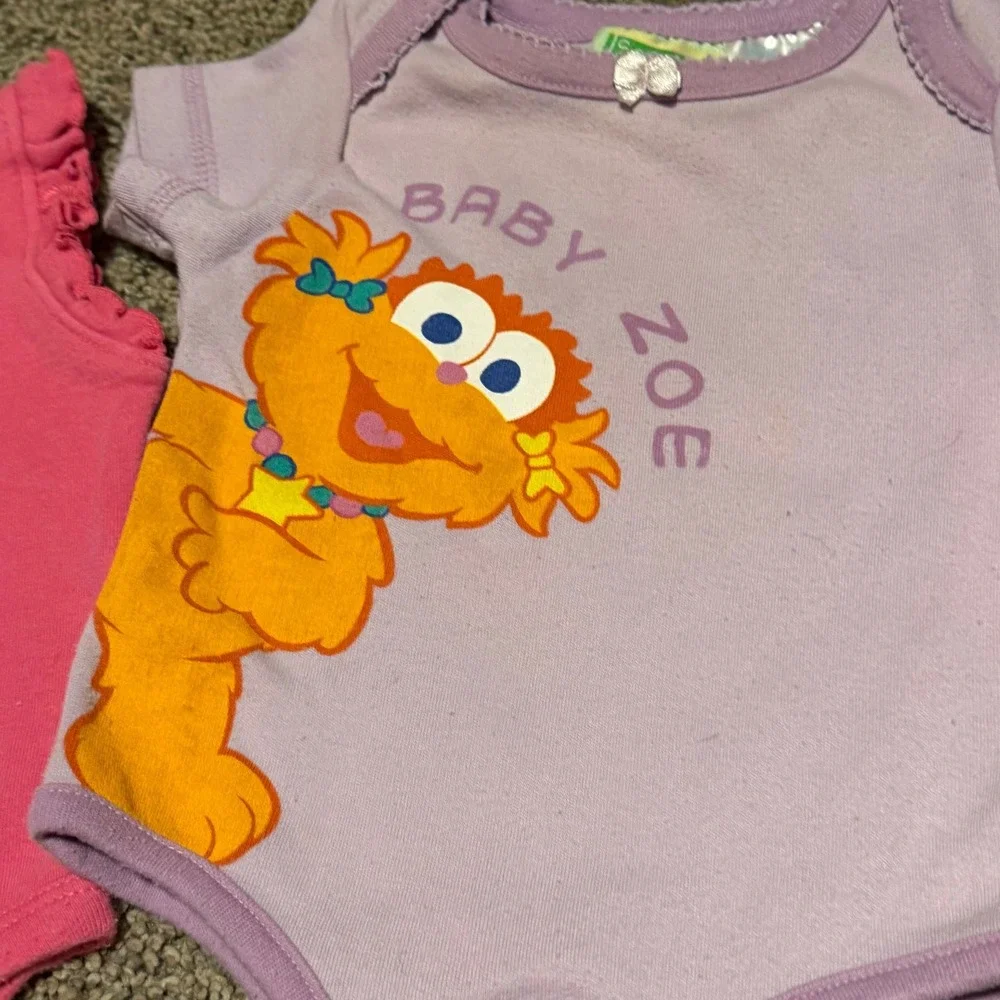 Vintage Sesame Street Disney bodysuits